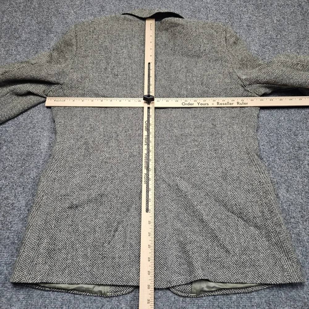 Vintage Herringbone Tailored US Sport Coat Co‎ 46R Wool Classic Heritage 80s USA